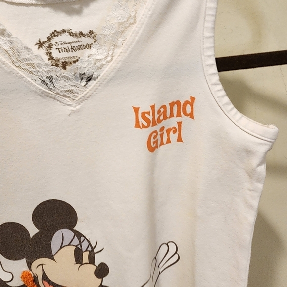 Disney store Tikikingdom islan girl minie mouse tank top size M - Picture 3 of 9